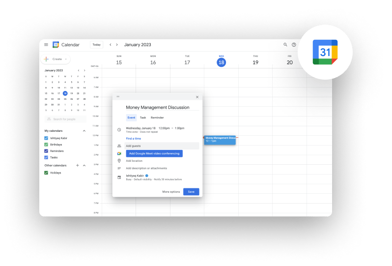 Google Calender