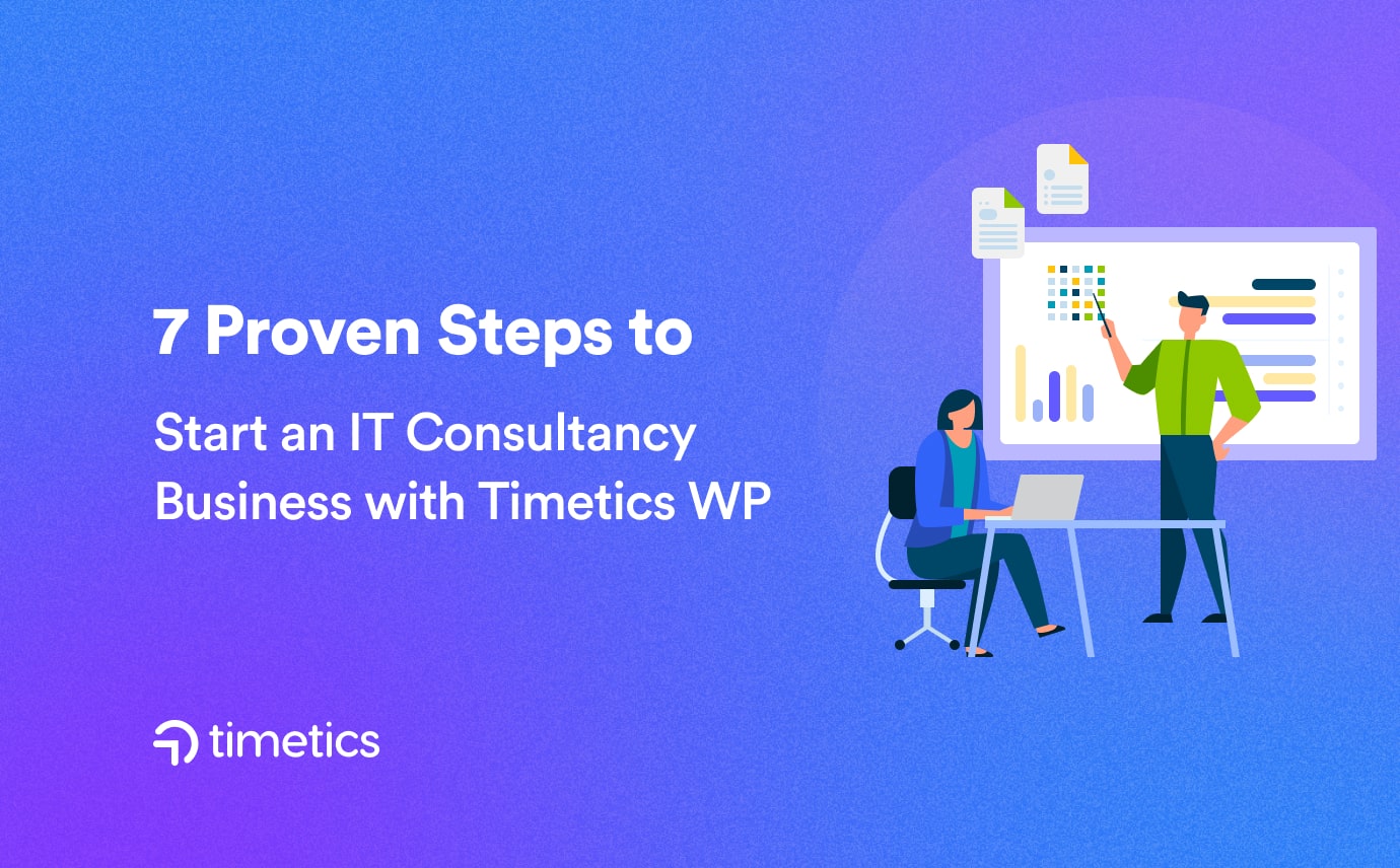 showing the steps to start an IT consultancy business