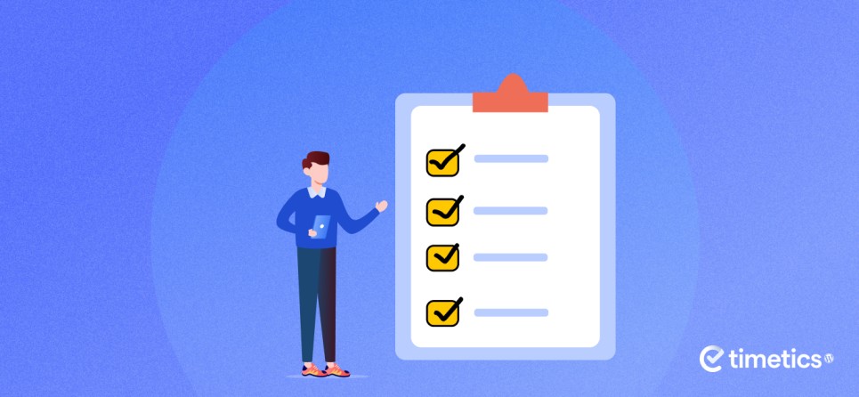 a person ticking the chart of benefits 