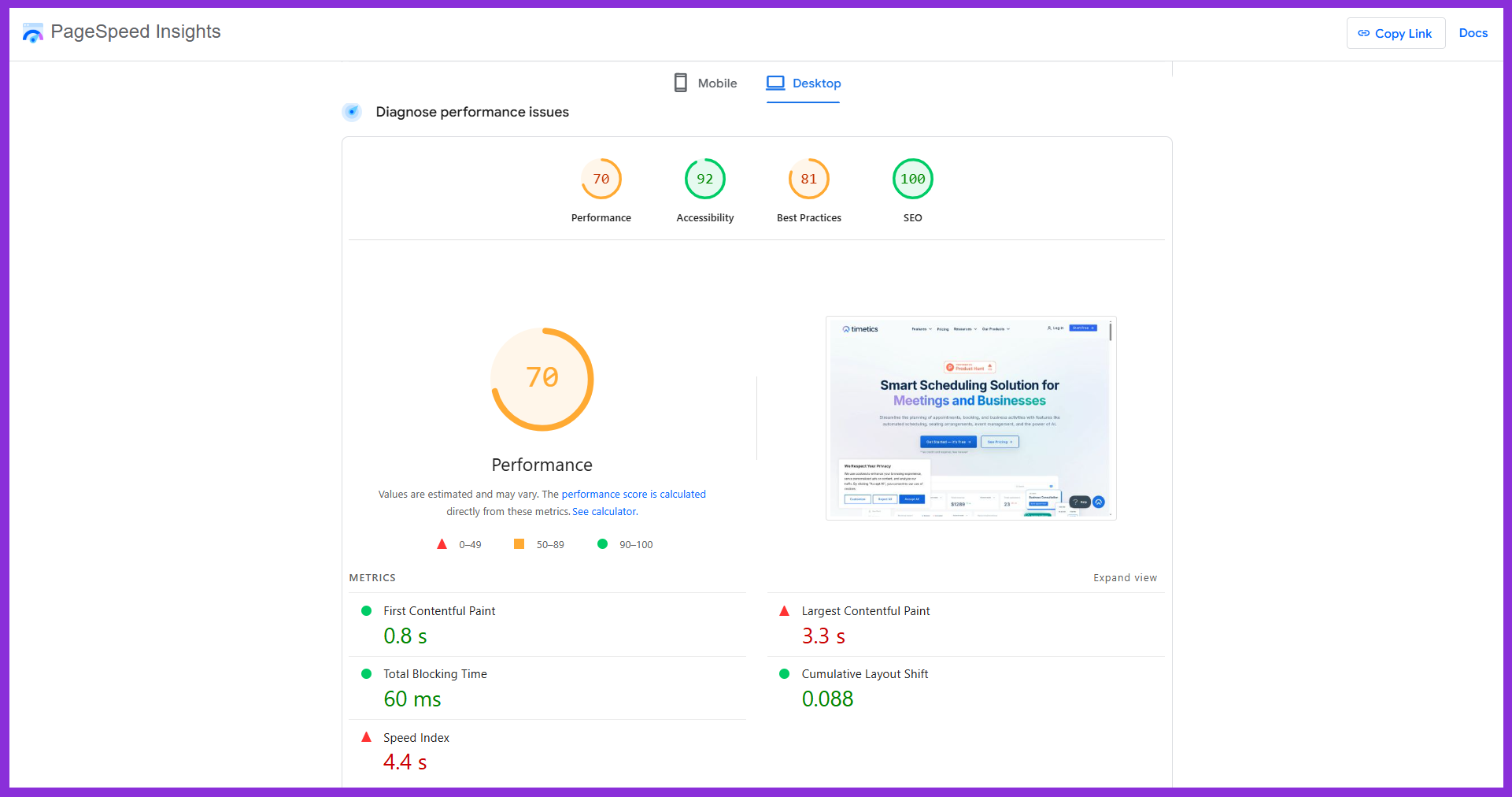 Improve page speed