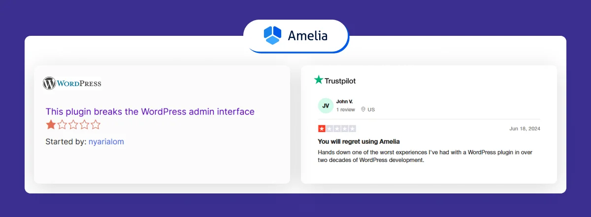 amelia plugin review