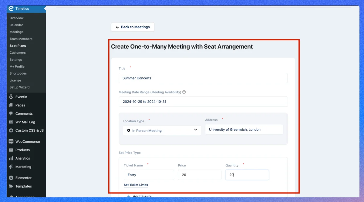 create an virtual meeting