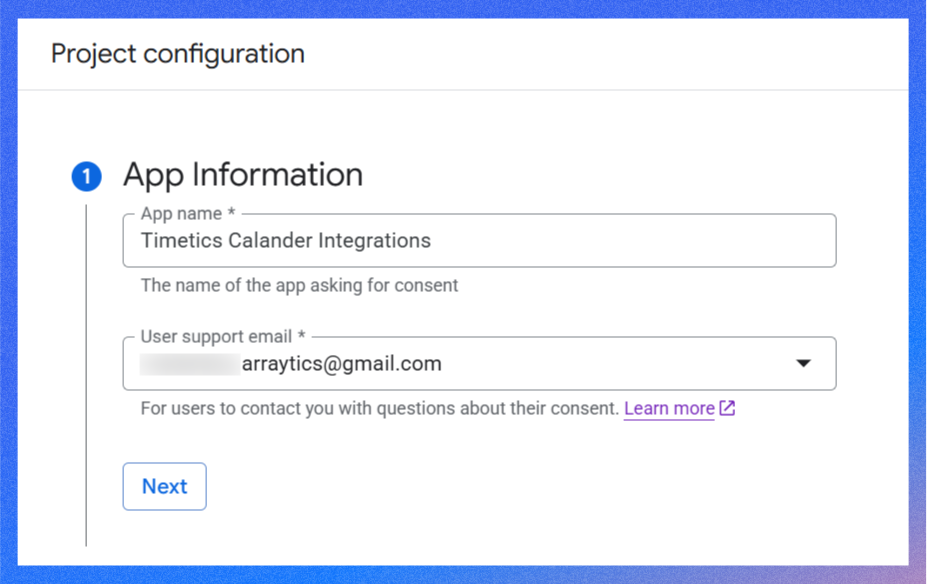 App information