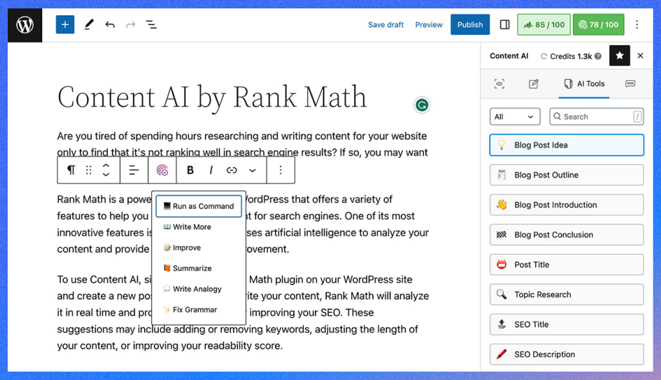 Automatic SEO optimization and keyword research