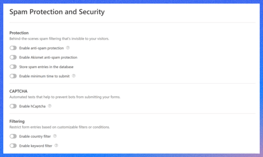 AI spam detection and security enhancements