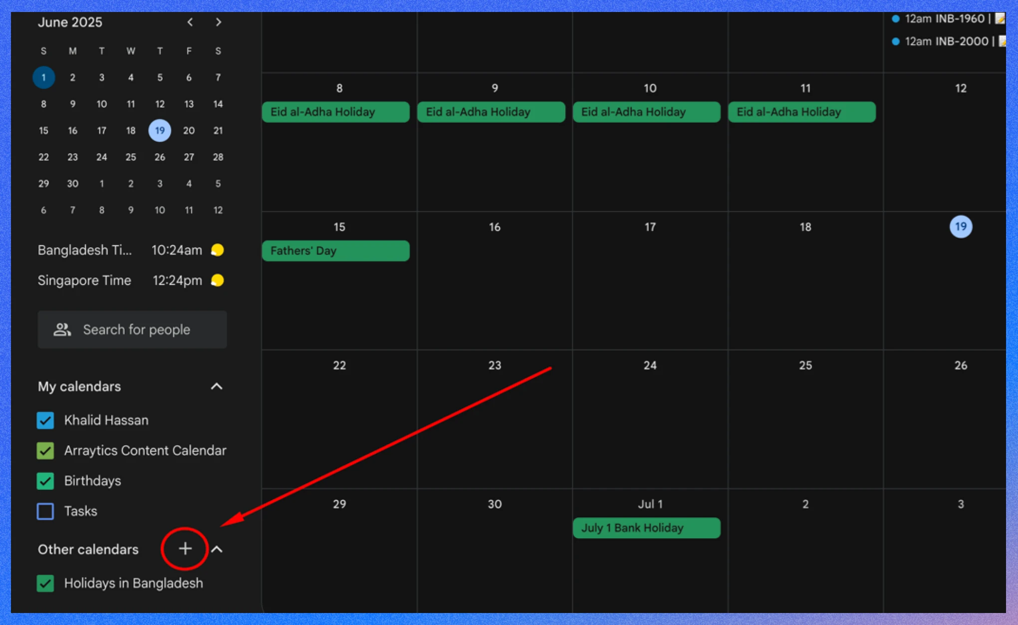 Tip 6: Create multiple calendars for various needs