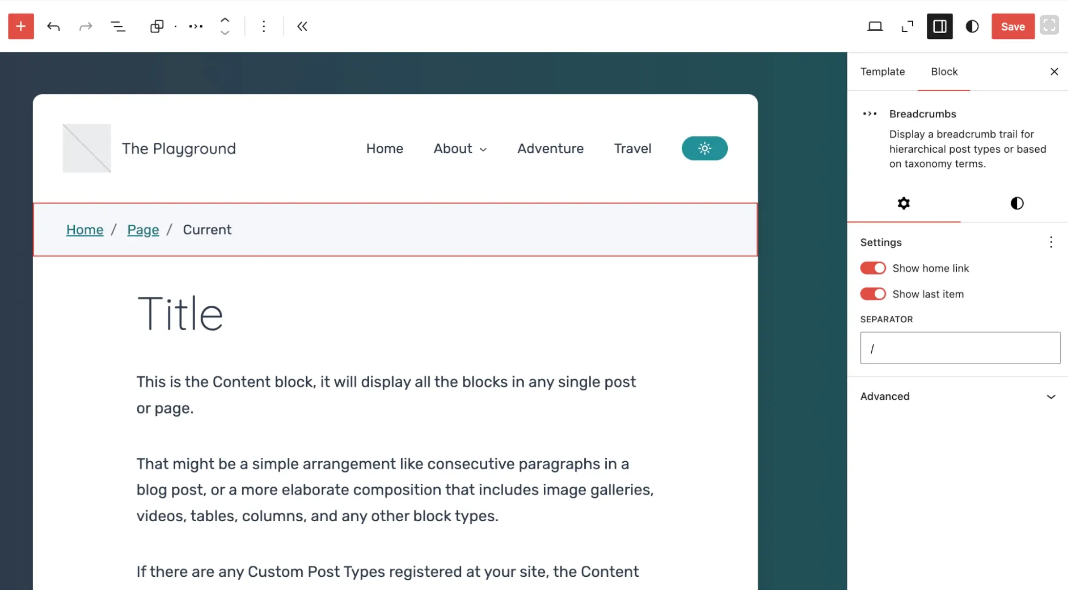 Progress on experimental Gutenberg blocks