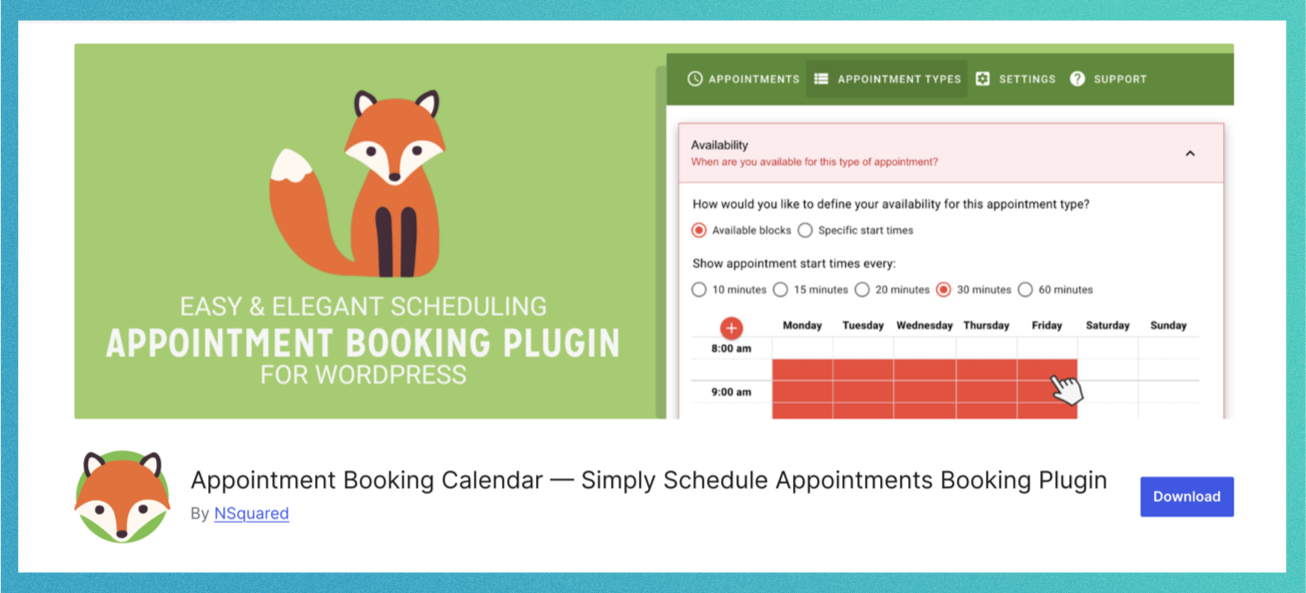 Simply Schedule Appointments