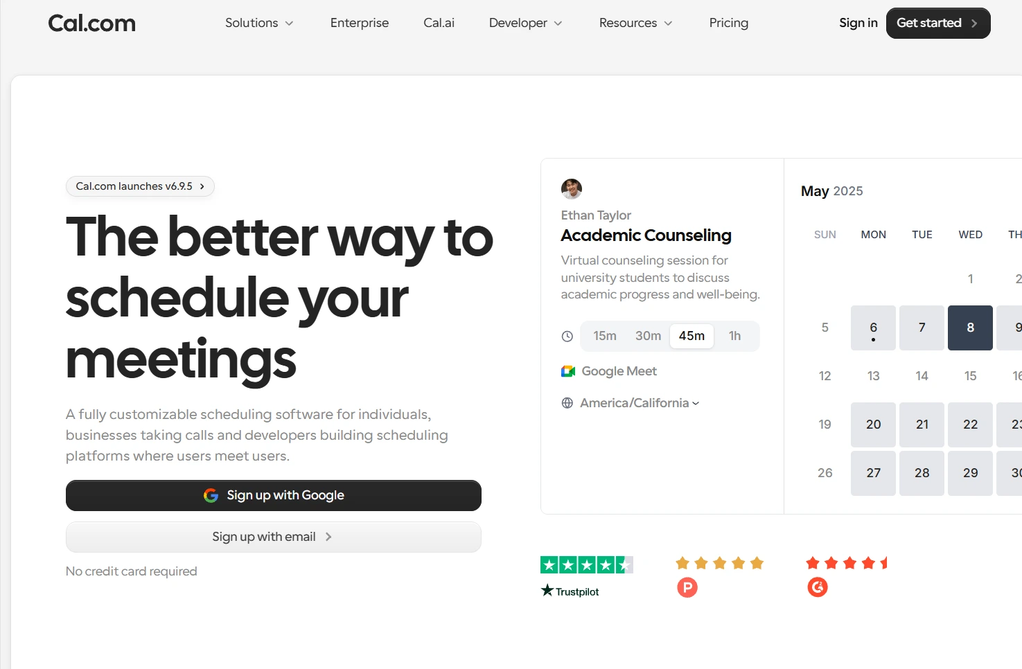 Cal.com  online scheduling software