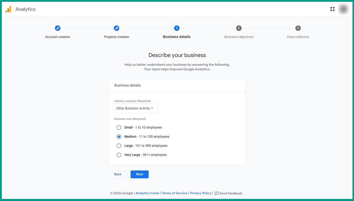 Set Business Details
