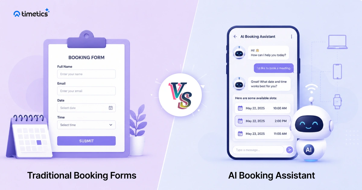 ai booking assistant vs traditional booking forms