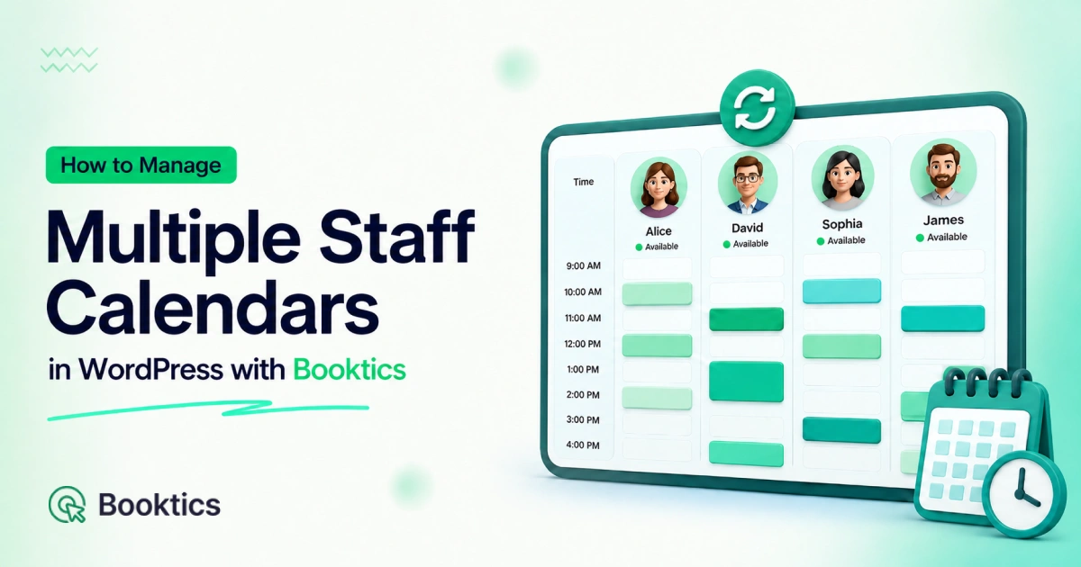 Manage Multiple Staff Calendars in WordPress