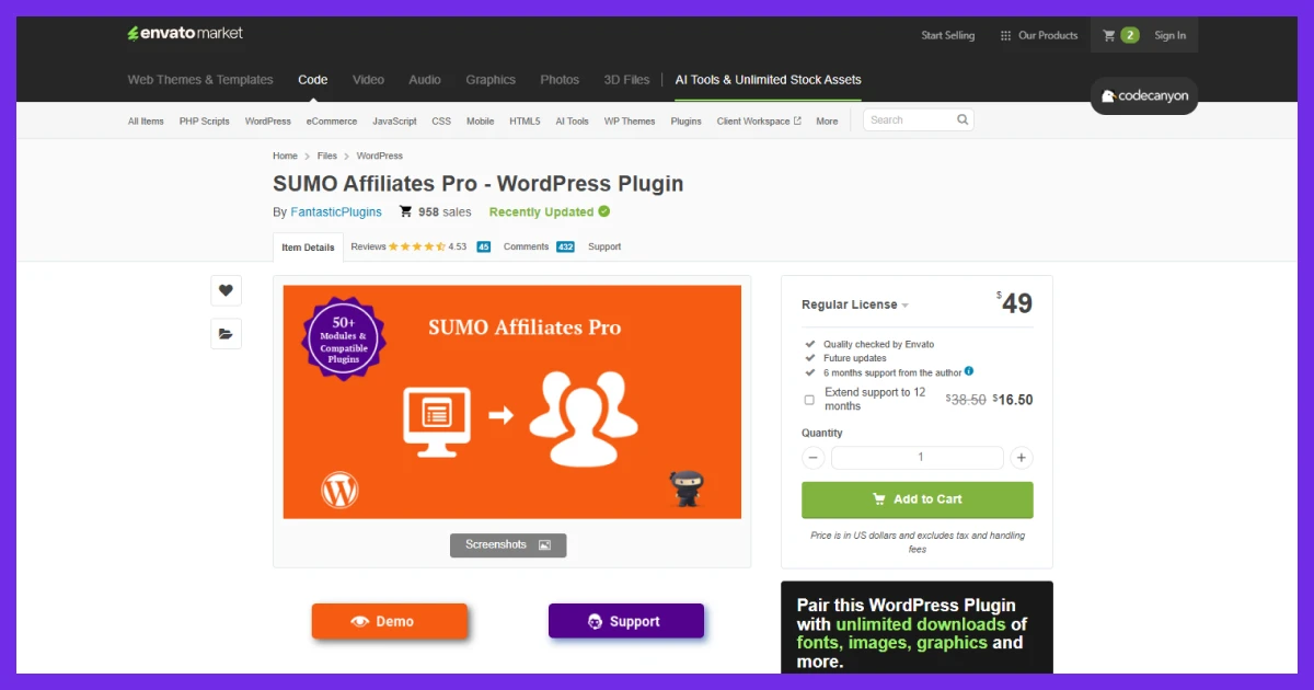 SUMO Affiliates Pro