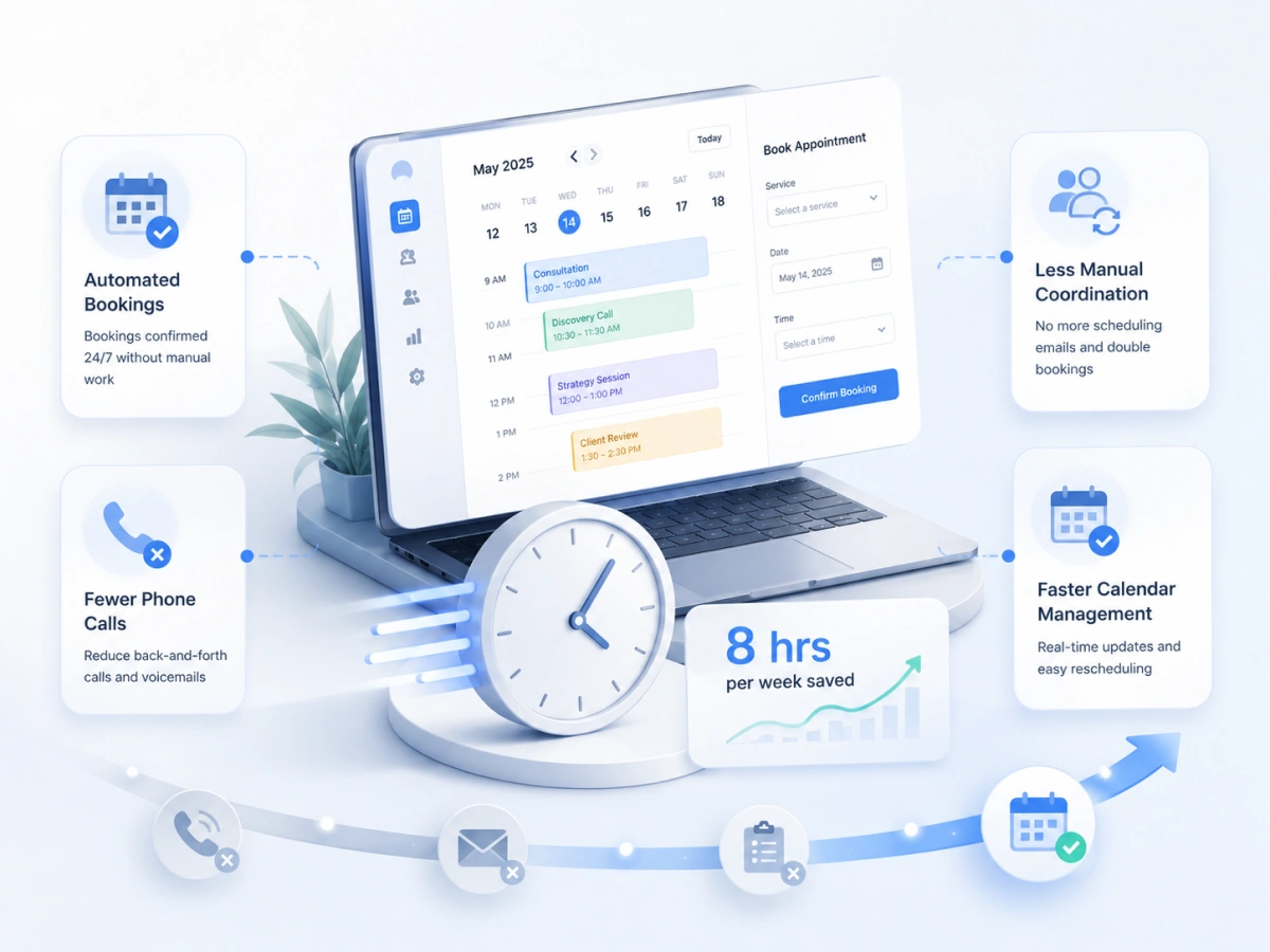 online booking can save significant time
