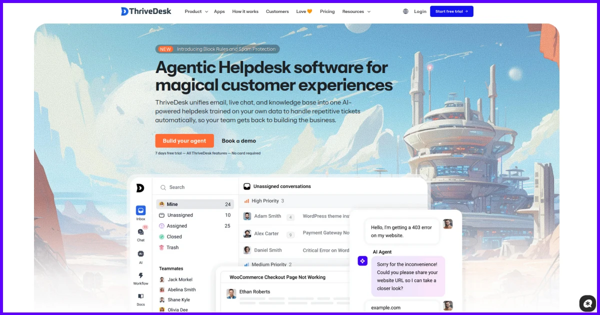 Thrive Desk AI Customer Support Software