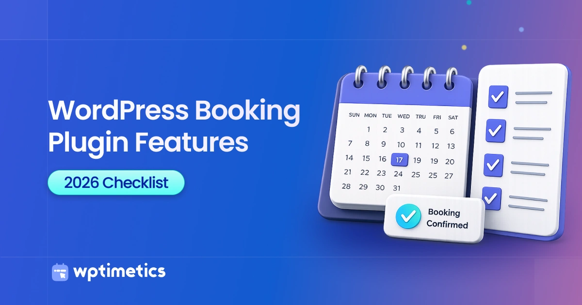 Wordpress booking plugin features